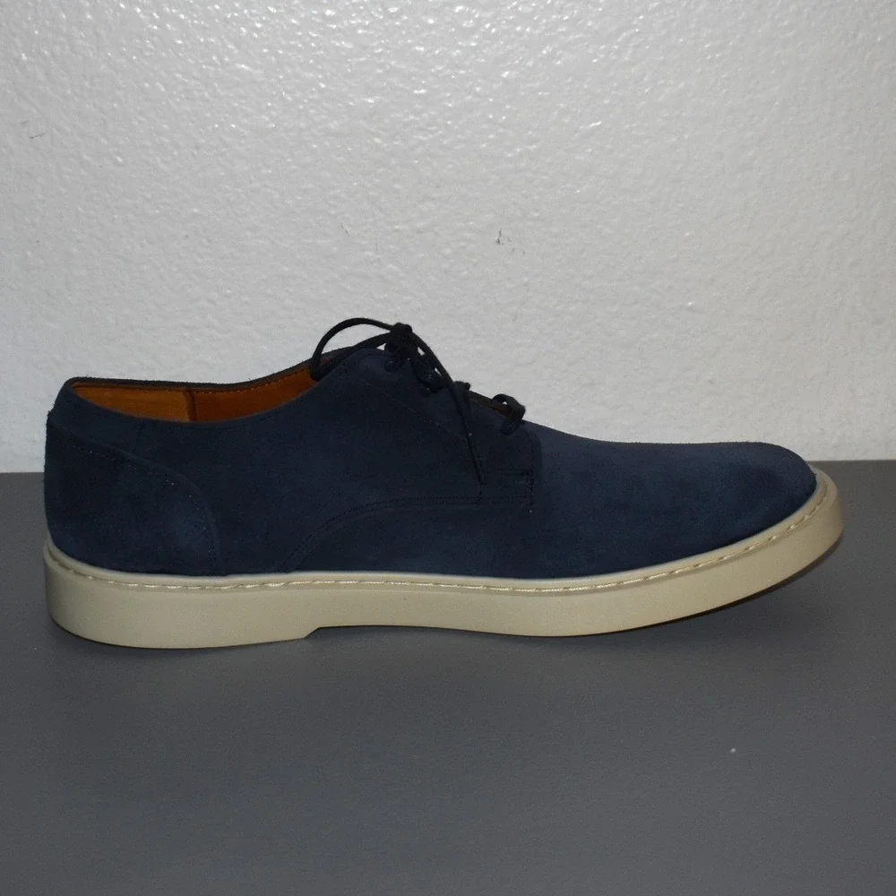 Allen Edmonds Henderson Oxford Mens 11 D Navy Blue NWOB‎ Suede Lace Up